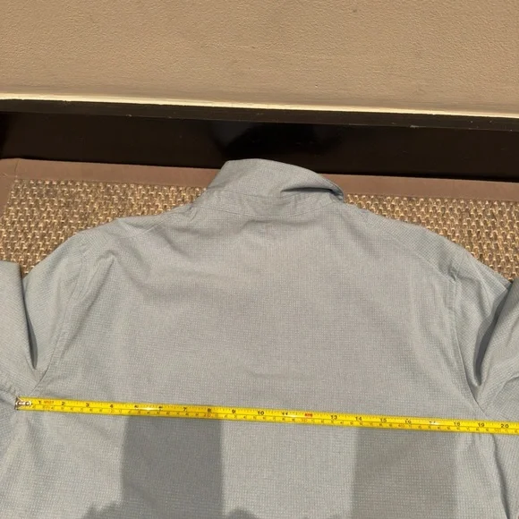 Lululemon Ocean/Teal Airing Easy Short-Sleeve Button Up Shirt Mens Size Small - Picture 6 of 8